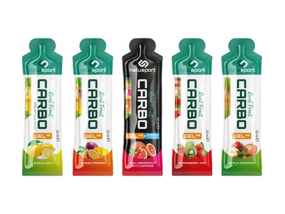 Natusport Real Fruit Carbo Gel Variety Pack 10 Stuks