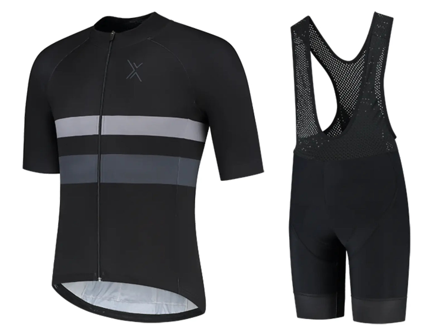 Sport2x Kledingset Zomer Heren Premium Grijs